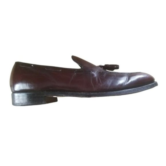VTG HANOVER Men\'s Burgundy Tassel Loafers Slip Ons Size 13 C/A, Narrow USA main image 9